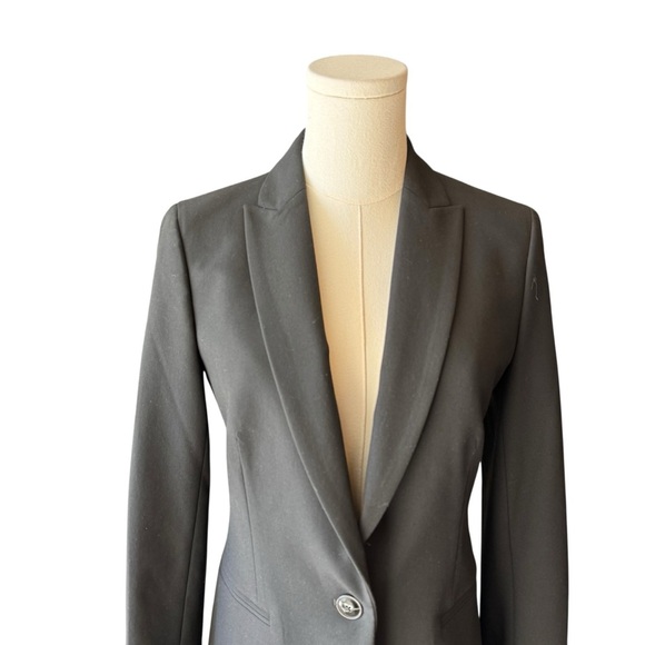 J. Crew - Ruby Classic Preppy Black Blazer Sz 0 - Picture 3 of 8